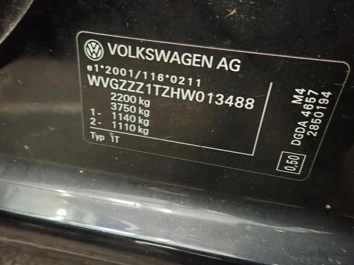 Photo 13 VIN: WVGZZZ1TZHW013488 - VOLKSWAGEN TOURAN 7S 