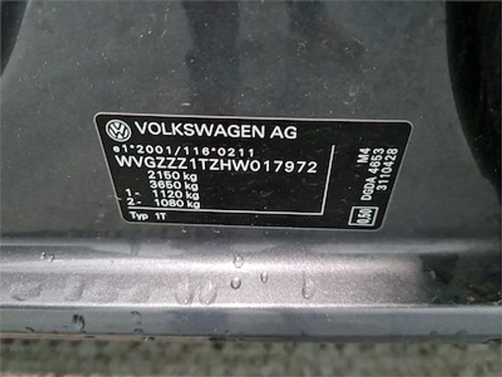 Photo 11 VIN: WVGZZZ1TZHW017972 - VOLKSWAGEN TOURAN DIESEL - 2015 