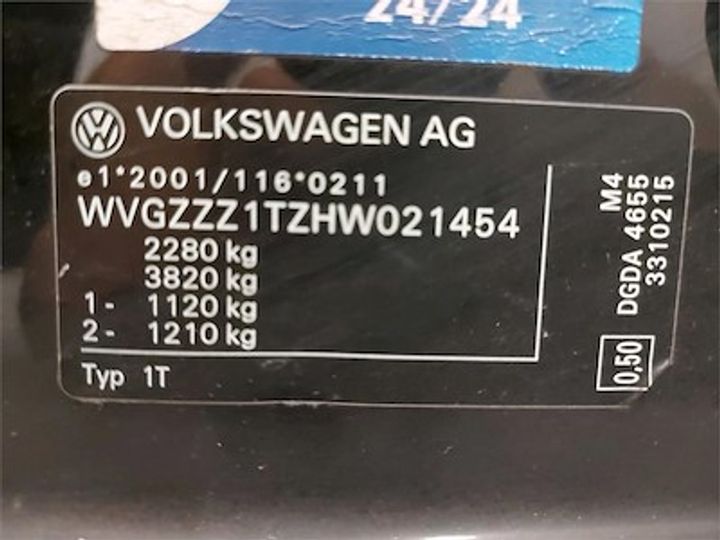 Photo 12 VIN: WVGZZZ1TZHW021454 - VOLKSWAGEN TOURAN DIESEL - 2015 