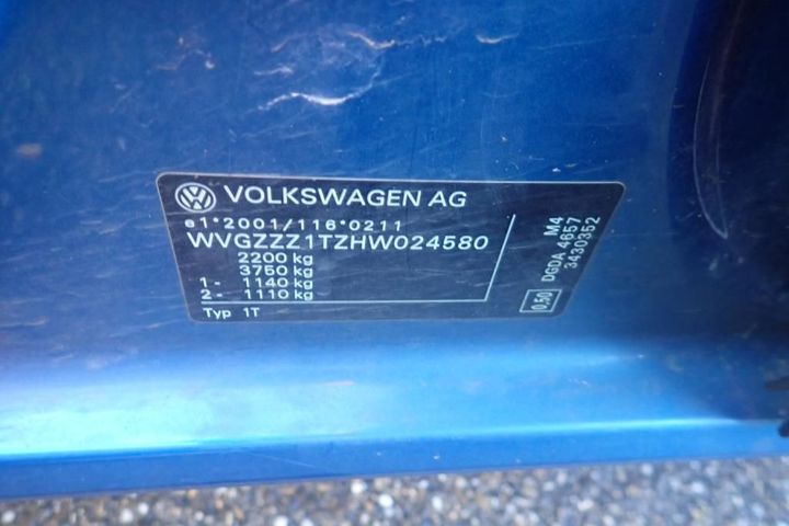 Photo 13 VIN: WVGZZZ1TZHW024580 - VOLKSWAGEN TOURAN 7S 