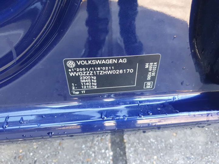 Photo 21 VIN: WVGZZZ1TZHW026170 - VOLKSWAGEN TOURAN 