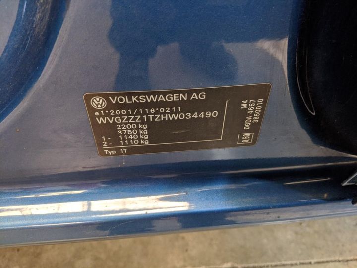 Photo 14 VIN: WVGZZZ1TZHW034490 - VOLKSWAGEN TOURAN 