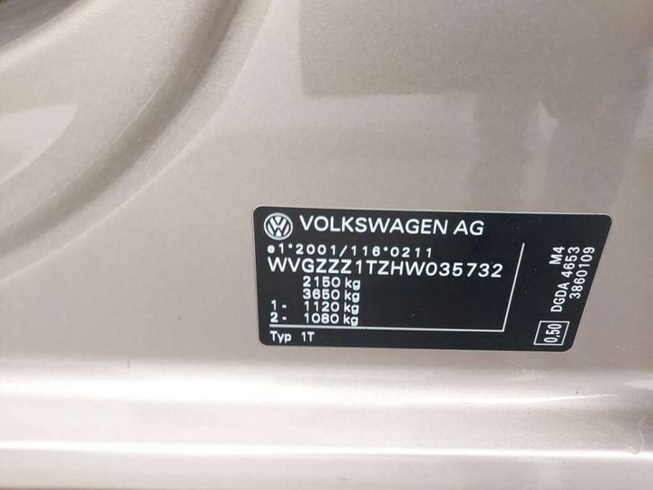 Photo 28 VIN: WVGZZZ1TZHW035732 - VOLKSWAGEN TOURAN 