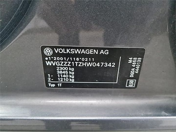 Photo 11 VIN: WVGZZZ1TZHW047342 - VOLKSWAGEN TOURAN DIESEL - 2015 