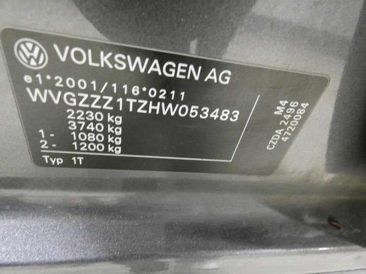 Photo 4 VIN: WVGZZZ1TZHW053483 - VOLKSWAGEN TOURAN 