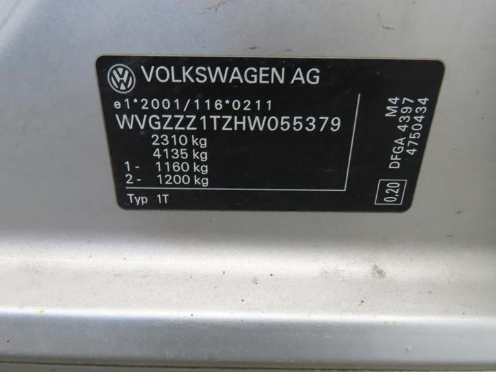 Photo 13 VIN: WVGZZZ1TZHW055379 - VOLKSWAGEN TOURAN 