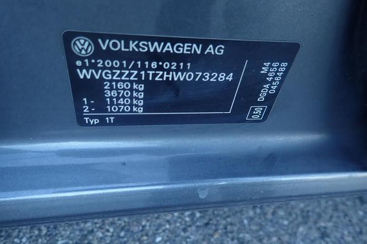 Photo 13 VIN: WVGZZZ1TZHW073284 - VOLKSWAGEN TOURAN 5S 