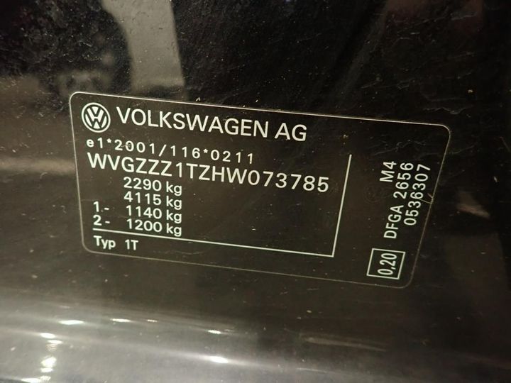 Photo 14 VIN: WVGZZZ1TZHW073785 - VOLKSWAGEN TOURAN 7S 