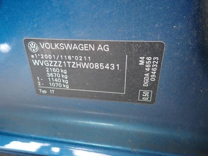 Photo 11 VIN: WVGZZZ1TZHW085431 - VOLKSWAGEN TOURAN 