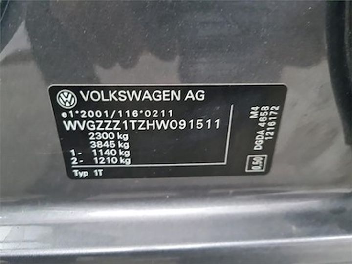 Photo 11 VIN: WVGZZZ1TZHW091511 - VOLKSWAGEN TOURAN DIESEL - 2015 