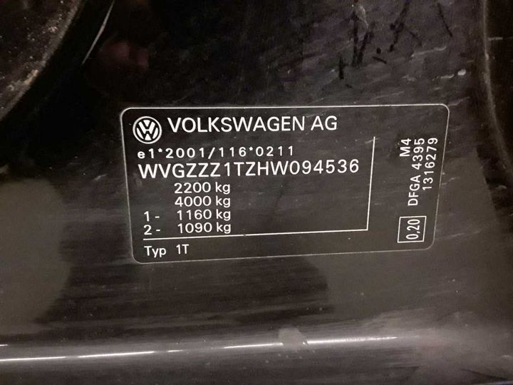 Photo 13 VIN: WVGZZZ1TZHW094536 - VOLKSWAGEN TOURAN 2.0 TDI SCR 