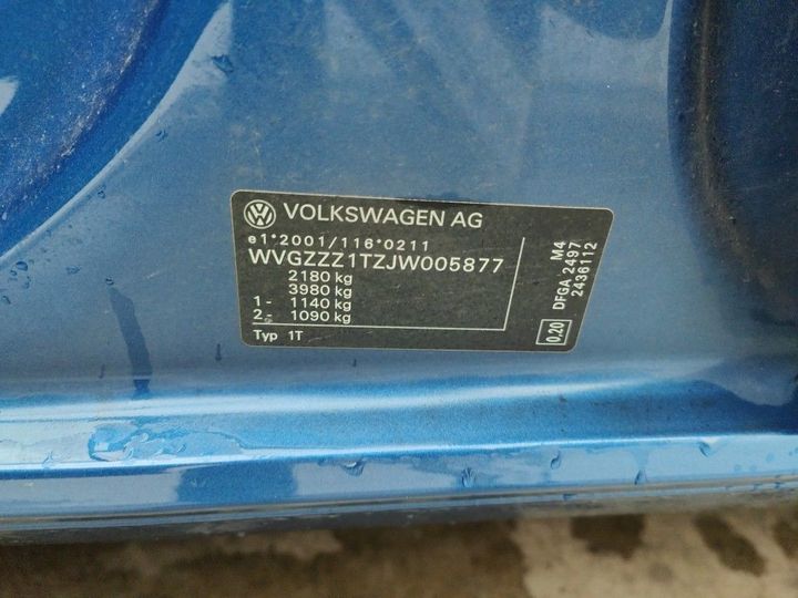 Photo 16 VIN: WVGZZZ1TZJW005877 - VW TOURAN '15 