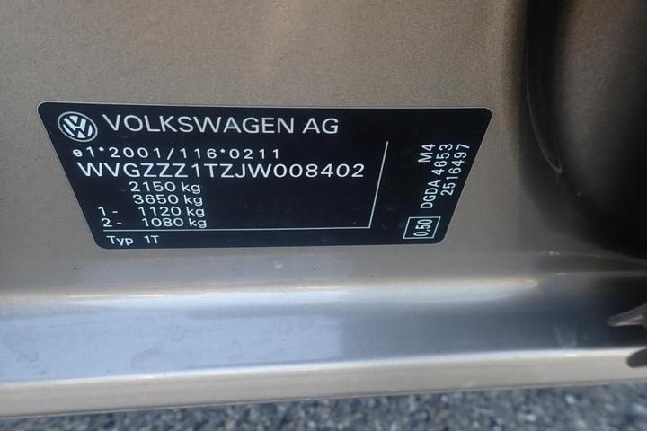 Photo 13 VIN: WVGZZZ1TZJW008402 - VOLKSWAGEN TOURAN SOCIETE (2 SEATS) 