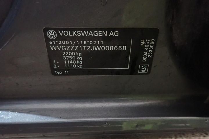 Photo 20 VIN: WVGZZZ1TZJW008658 - VOLKSWAGEN TOURAN 