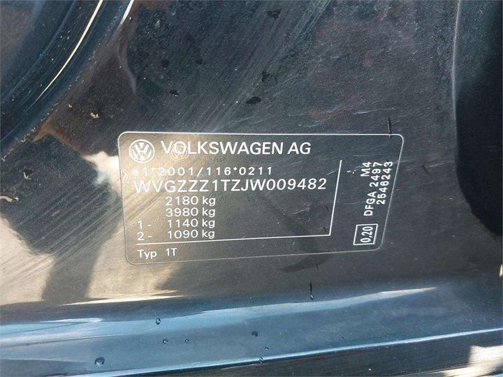 Photo 8 VIN: WVGZZZ1TZJW009482 - VOLKSWAGEN TOURAN 