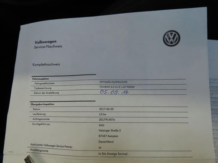 Photo 4 VIN: WVGZZZ1TZJW010190 - VOLKSWAGEN TOURAN 