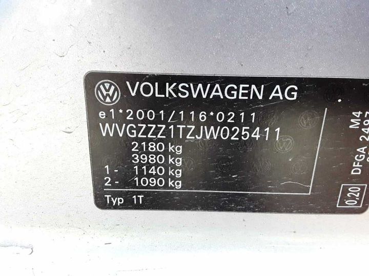 Photo 12 VIN: WVGZZZ1TZJW025411 - VOLKSWAGEN TOURAN 2.0 TDI SCR 