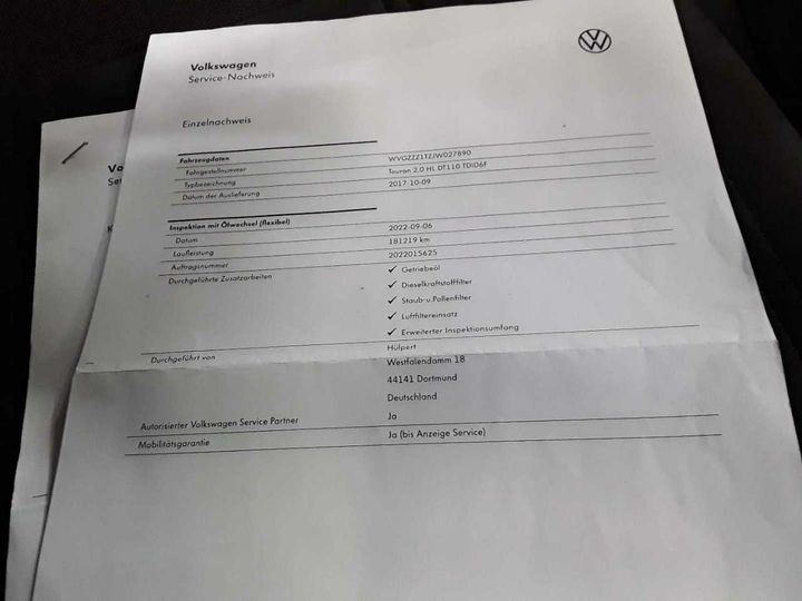 Photo 27 VIN: WVGZZZ1TZJW027890 - VOLKSWAGEN TOURAN 2.0 TDI SCR 