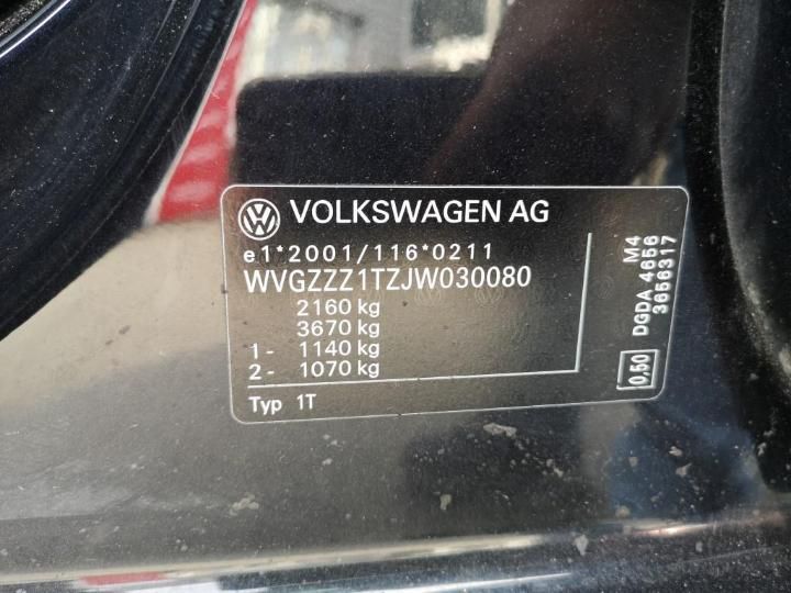 Photo 12 VIN: WVGZZZ1TZJW030080 - VOLKSWAGEN TOURAN 