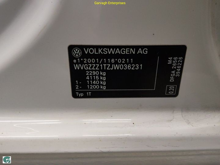 Photo 13 VIN: WVGZZZ1TZJW036231 - VOLKSWAGEN TOURAN 