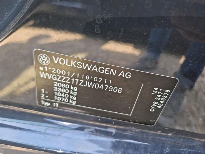 Photo 8 VIN: WVGZZZ1TZJW047906 - VOLKSWAGEN TOURAN 