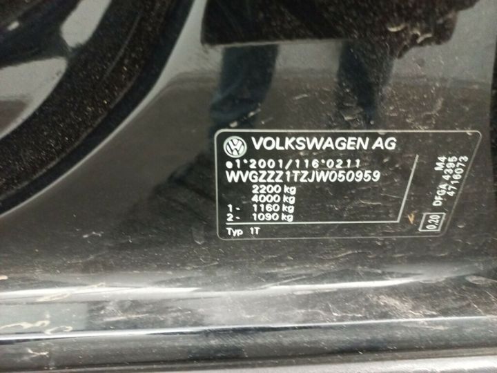 Photo 21 VIN: WVGZZZ1TZJW050959 - VOLKSWAGEN TOURAN 