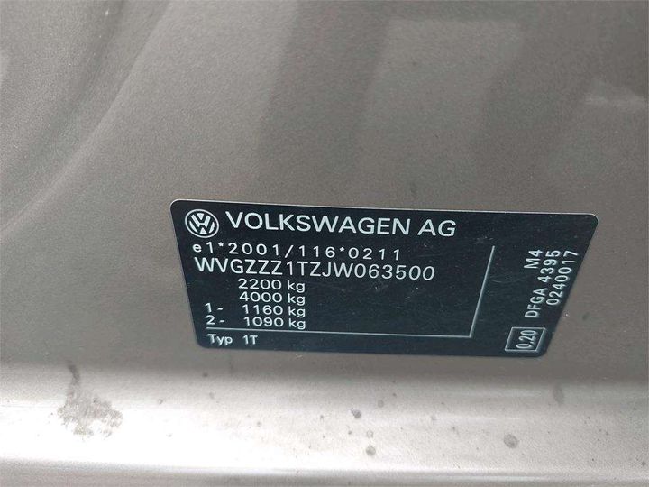 Photo 15 VIN: WVGZZZ1TZJW063500 - VOLKSWAGEN TOURAN 