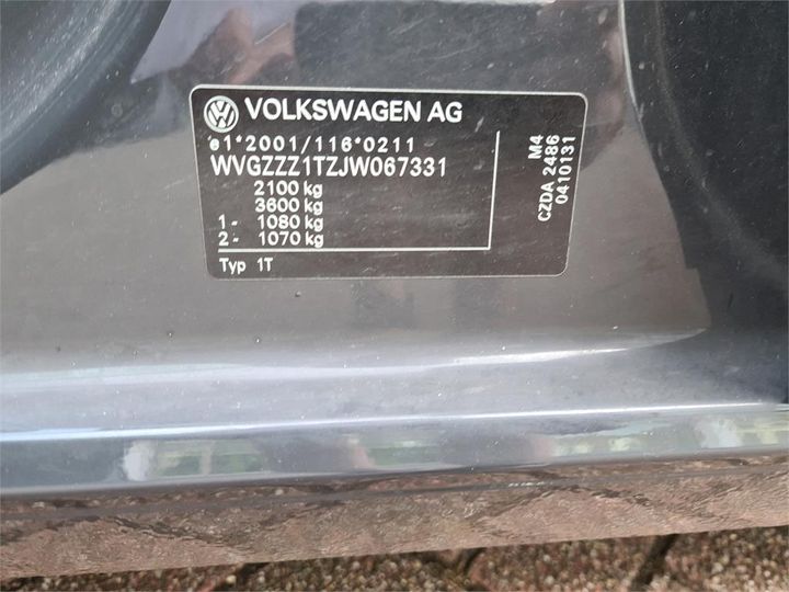 Photo 17 VIN: WVGZZZ1TZJW067331 - VOLKSWAGEN TOURAN 