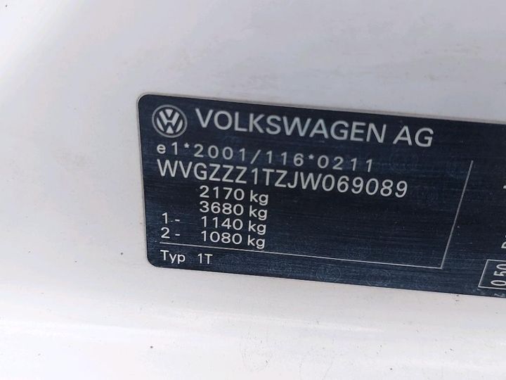 Photo 8 VIN: WVGZZZ1TZJW069089 - VOLKSWAGEN TOURAN 