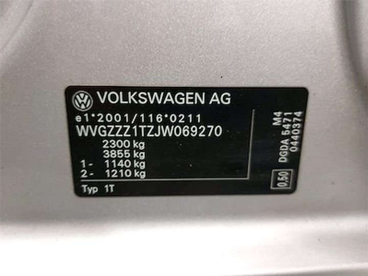 Photo 12 VIN: WVGZZZ1TZJW069270 - VOLKSWAGEN TOURAN DIESEL - 2015 