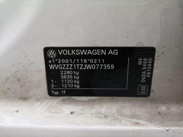 Photo 8 VIN: WVGZZZ1TZJW077359 - VOLKSWAGEN TOURAN 