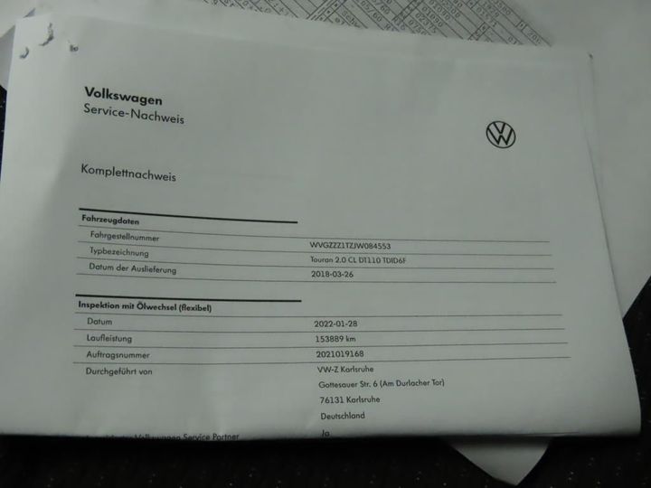 Photo 9 VIN: WVGZZZ1TZJW084553 - VOLKSWAGEN TOURAN 