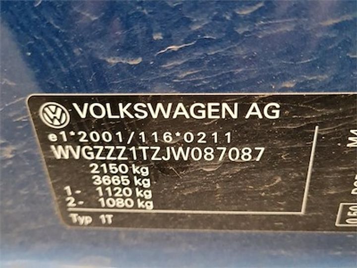 Photo 11 VIN: WVGZZZ1TZJW087087 - VOLKSWAGEN TOURAN DIESEL - 2015 