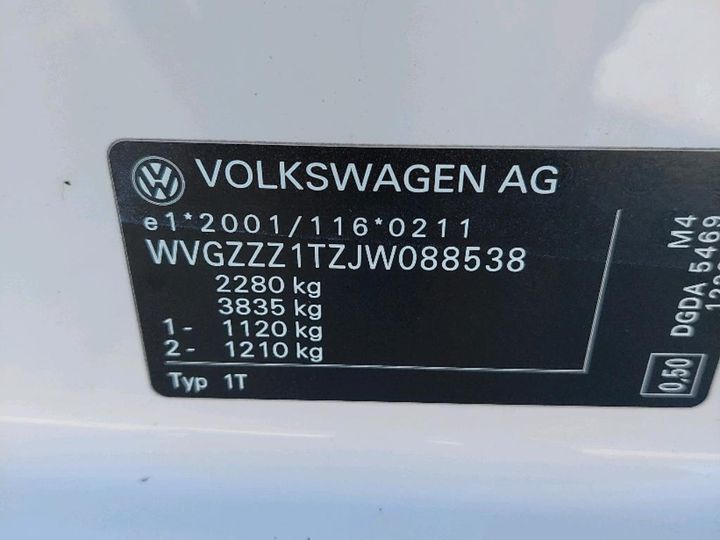 Photo 3 VIN: WVGZZZ1TZJW088538 - VOLKSWAGEN TOURAN 