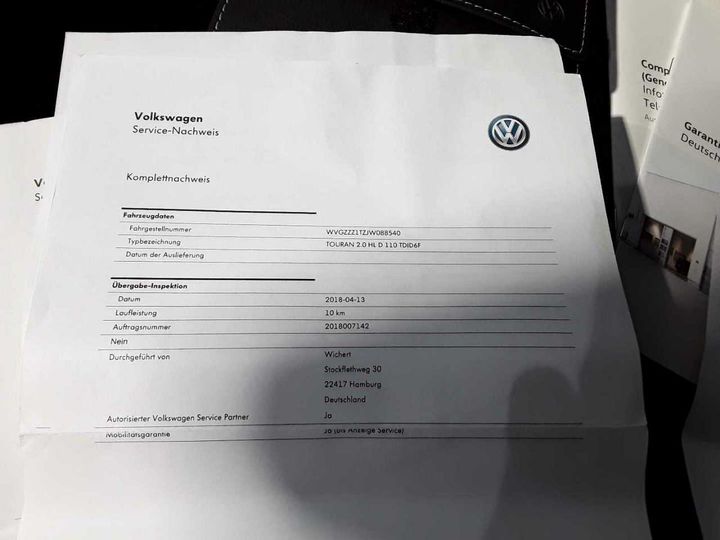 Photo 27 VIN: WVGZZZ1TZJW088540 - VOLKSWAGEN TOURAN 2.0 TDI SCR 