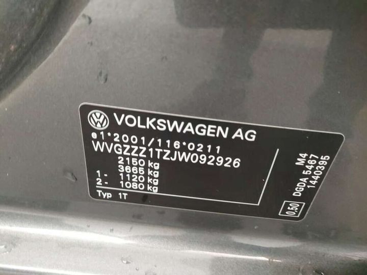 Photo 23 VIN: WVGZZZ1TZJW092926 - VOLKSWAGEN TOURAN 