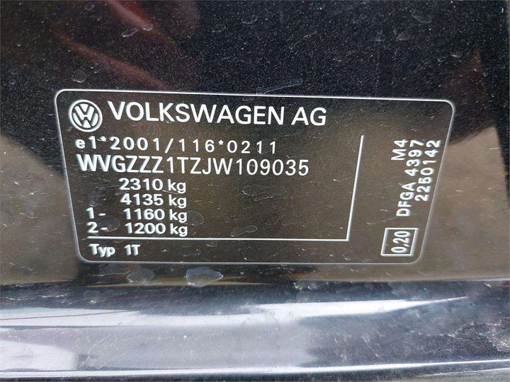 Photo 8 VIN: WVGZZZ1TZJW109035 - VOLKSWAGEN TOURAN 