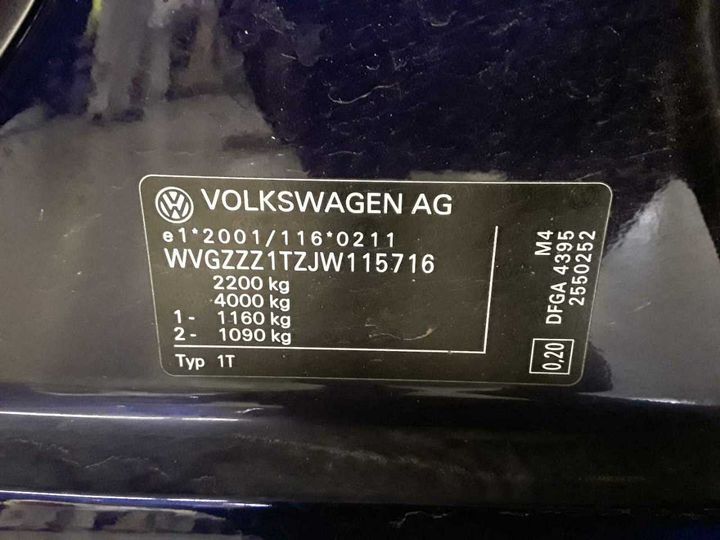 Photo 13 VIN: WVGZZZ1TZJW115716 - VOLKSWAGEN TOURAN 2.0 TDI SCR 