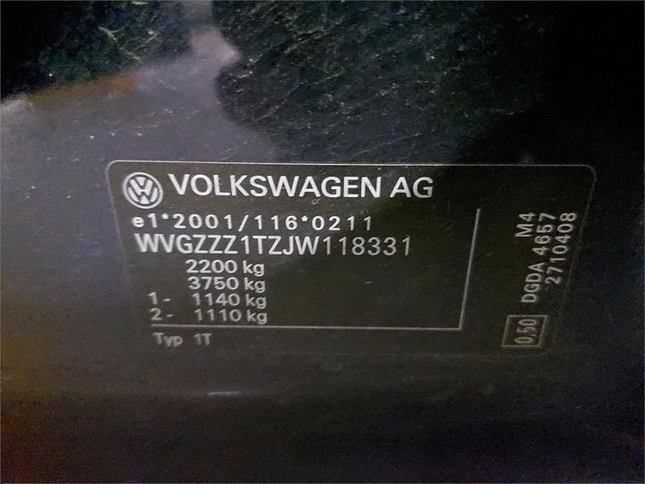 Photo 4 VIN: WVGZZZ1TZJW118331 - VOLKSWAGEN TOURAN 