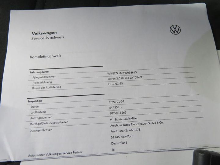 Photo 13 VIN: WVGZZZ1TZKW018613 - VW TOURAN 