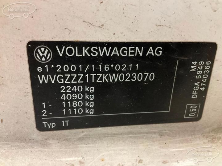 Photo 6 VIN: WVGZZZ1TZKW023070 - VOLKSWAGEN TOURAN VAN 