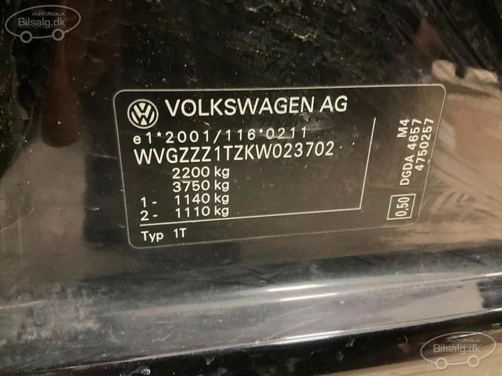 Photo 5 VIN: WVGZZZ1TZKW023702 - VOLKSWAGEN TOURAN VAN 