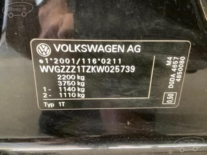 Photo 4 VIN: WVGZZZ1TZKW025739 - VOLKSWAGEN TOURAN MPV 