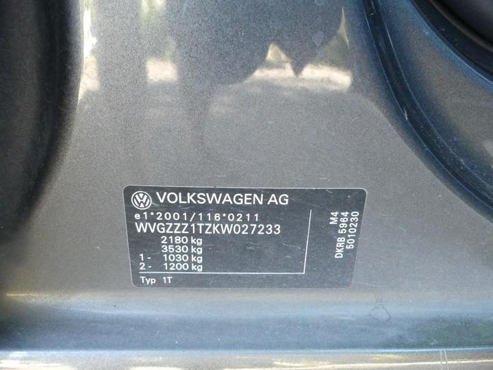 Photo 5 VIN: WVGZZZ1TZKW027233 - VOLKSWAGEN TOURAN 