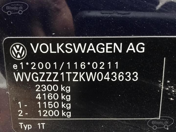 Photo 5 VIN: WVGZZZ1TZKW043633 - VOLKSWAGEN TOURAN MPV 