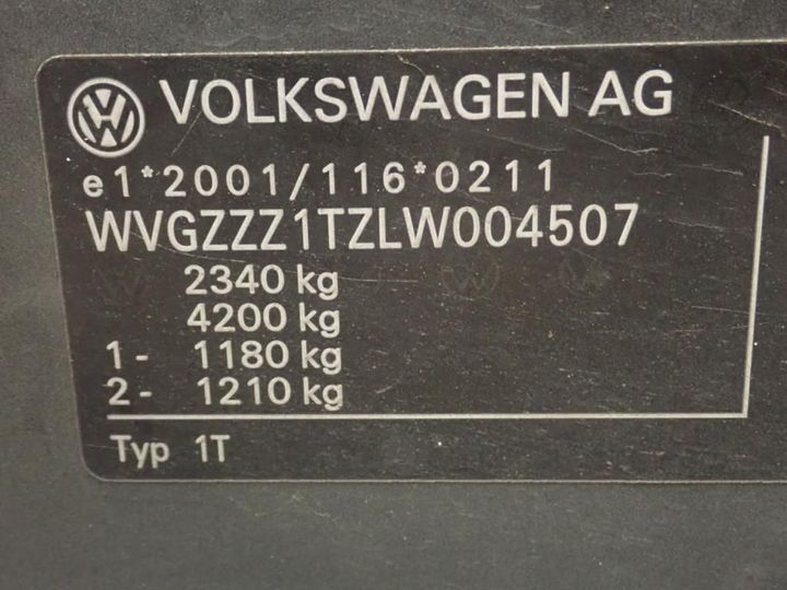 Photo 27 VIN: WVGZZZ1TZLW004507 - VOLKSWAGEN TOURAN 