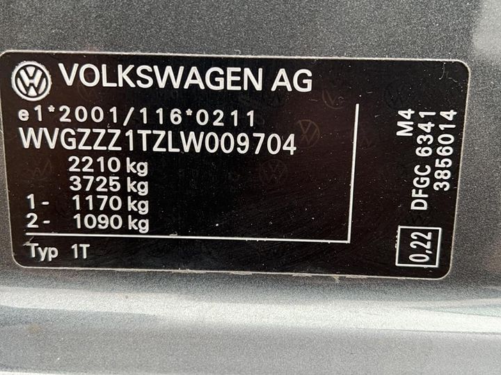 Photo 9 VIN: WVGZZZ1TZLW009704 - VOLKSWAGEN TOURAN 