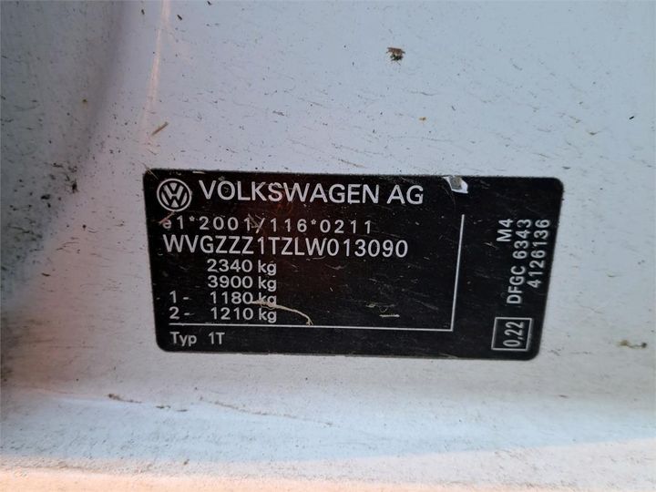 Photo 7 VIN: WVGZZZ1TZLW013090 - VOLKSWAGEN TOURAN 