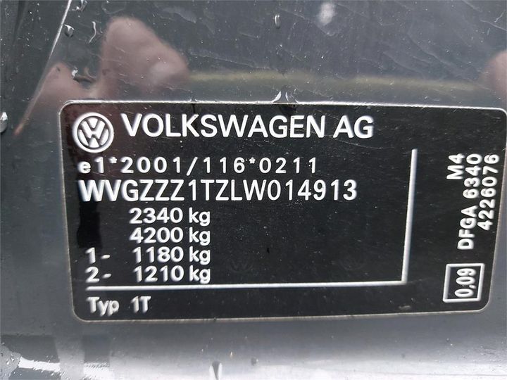 Photo 4 VIN: WVGZZZ1TZLW014913 - VOLKSWAGEN TOURAN 