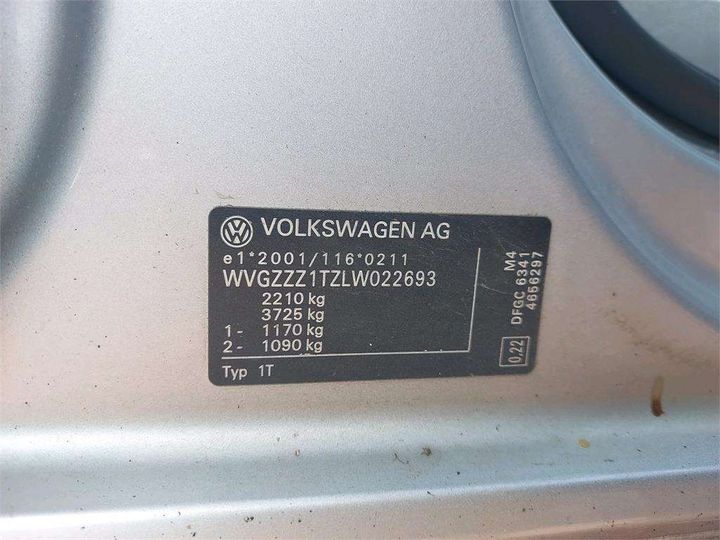 Photo 15 VIN: WVGZZZ1TZLW022693 - VOLKSWAGEN TOURAN 